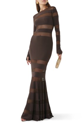 Spliced Fishtail Gown
